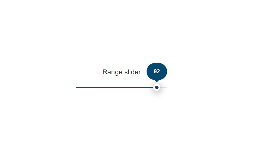 Animated Floating Range Slider